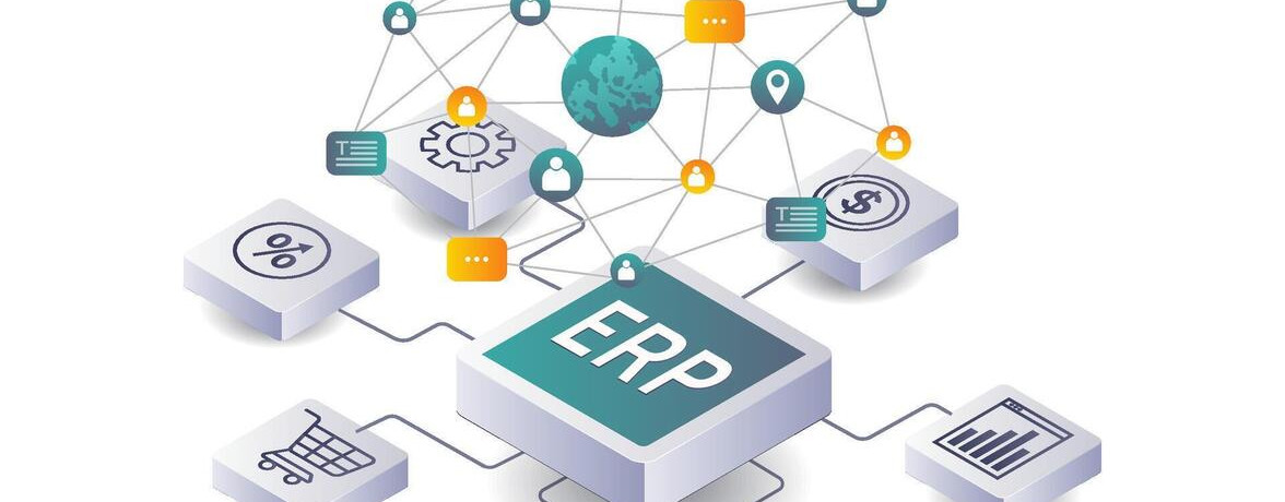 47546121 Strategien Zum Umsetzung Erp Im Geschaft Verwaltung Vektor