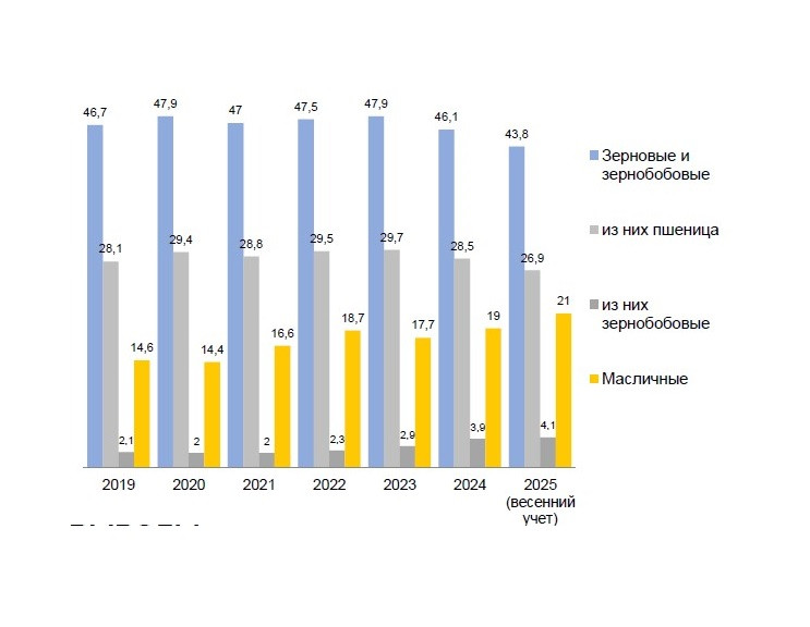 5 Posevnye Ploshhadi Po Gruppam Kultur Mln Ga