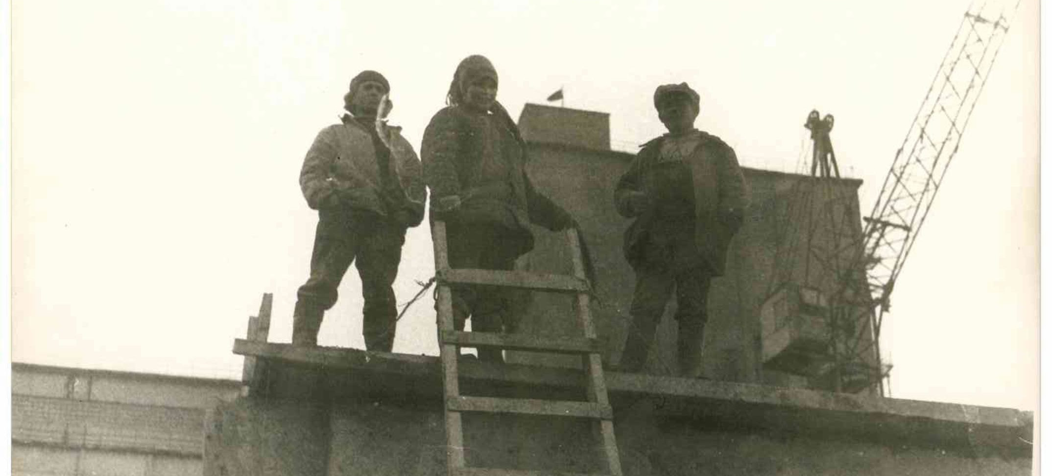 Rabochie Na Stroitelstve Vtorogo Elevatora